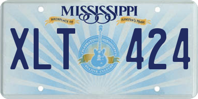 MS license plate XLT424