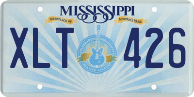 MS license plate XLT426