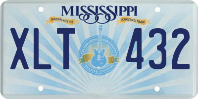 MS license plate XLT432