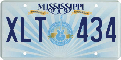 MS license plate XLT434