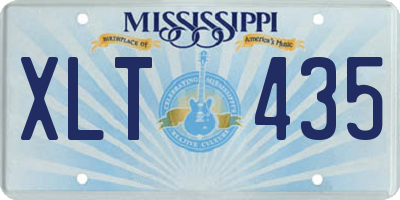 MS license plate XLT435
