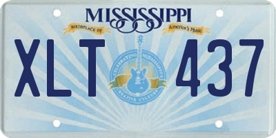 MS license plate XLT437