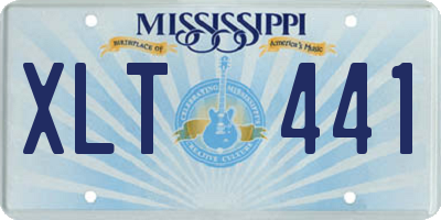 MS license plate XLT441