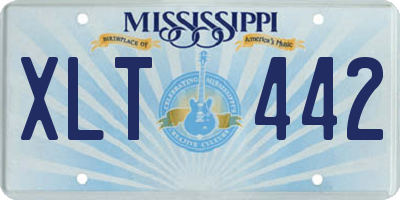MS license plate XLT442