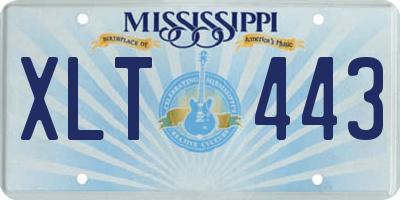 MS license plate XLT443