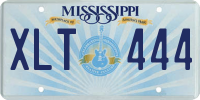 MS license plate XLT444