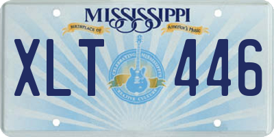MS license plate XLT446