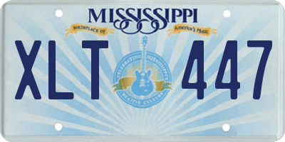 MS license plate XLT447