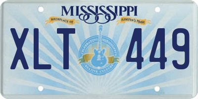 MS license plate XLT449