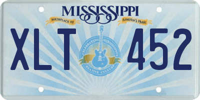 MS license plate XLT452