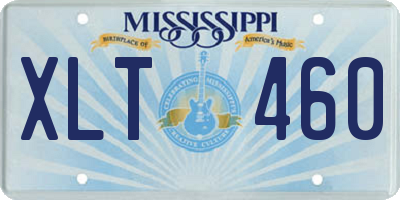MS license plate XLT460