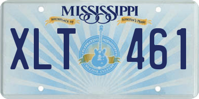 MS license plate XLT461
