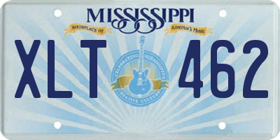 MS license plate XLT462