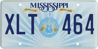MS license plate XLT464