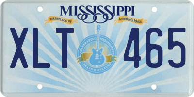 MS license plate XLT465