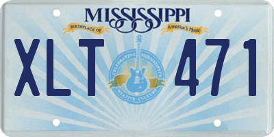 MS license plate XLT471