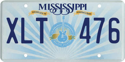 MS license plate XLT476