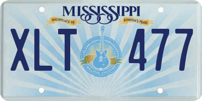 MS license plate XLT477
