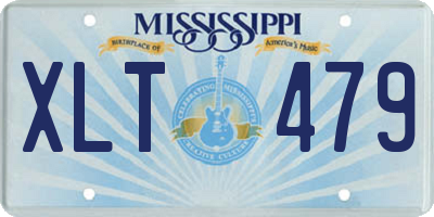 MS license plate XLT479