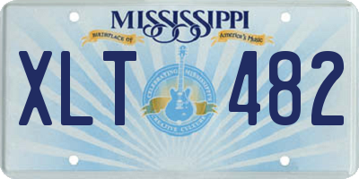 MS license plate XLT482