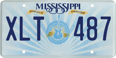 MS license plate XLT487