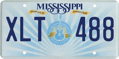 MS license plate XLT488