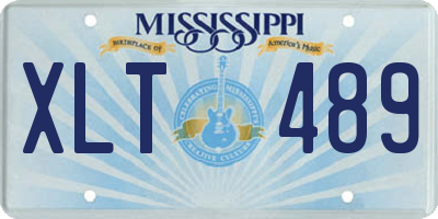 MS license plate XLT489