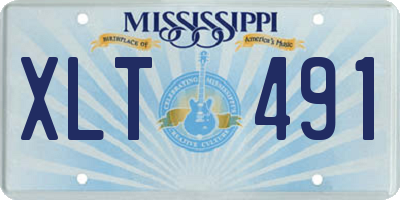 MS license plate XLT491