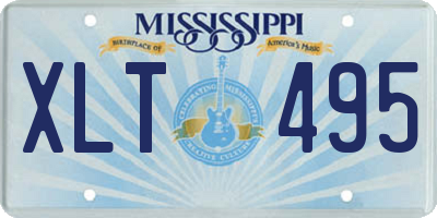 MS license plate XLT495