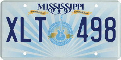 MS license plate XLT498