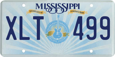 MS license plate XLT499