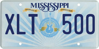 MS license plate XLT500