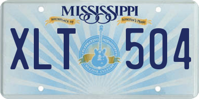 MS license plate XLT504