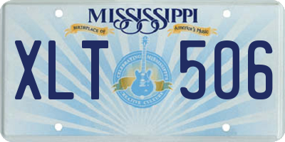 MS license plate XLT506