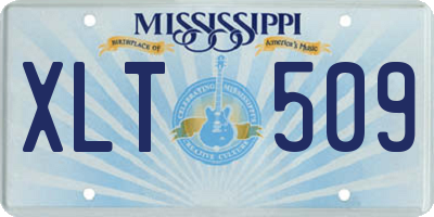 MS license plate XLT509