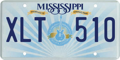 MS license plate XLT510