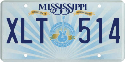 MS license plate XLT514