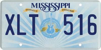 MS license plate XLT516