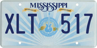 MS license plate XLT517