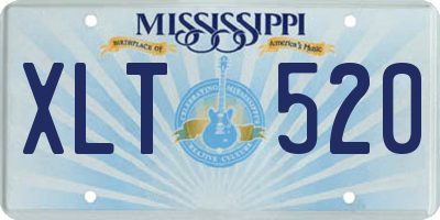 MS license plate XLT520