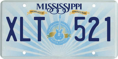 MS license plate XLT521