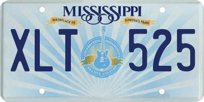 MS license plate XLT525
