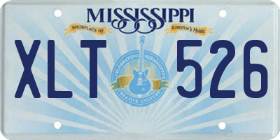 MS license plate XLT526