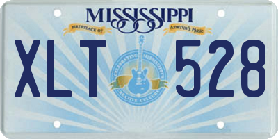 MS license plate XLT528