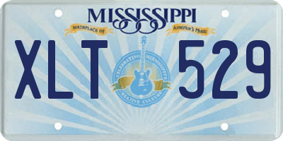 MS license plate XLT529