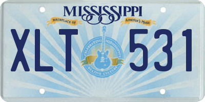 MS license plate XLT531