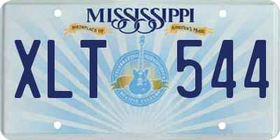 MS license plate XLT544
