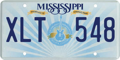MS license plate XLT548