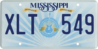 MS license plate XLT549