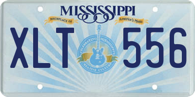 MS license plate XLT556
